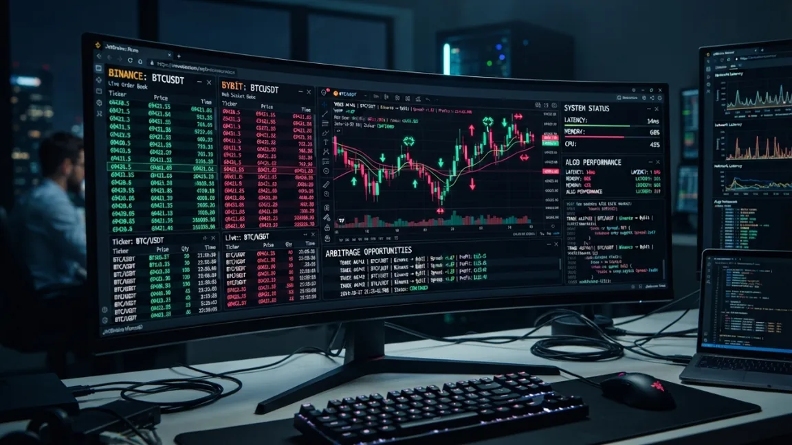 📈 Real-Time Crypto Arbitrage — Binance vs Bybit